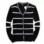 polo pulls hommes manche longue boutique mode reduction affaires black blanc